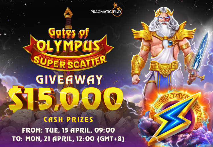 Pragmatic Play Partner Tournament:<br>Gates of Olympus Super Scatter Giveaway!